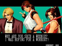 une photo d'Ã©cran de The King of Fighters 95 sur Sega Saturn